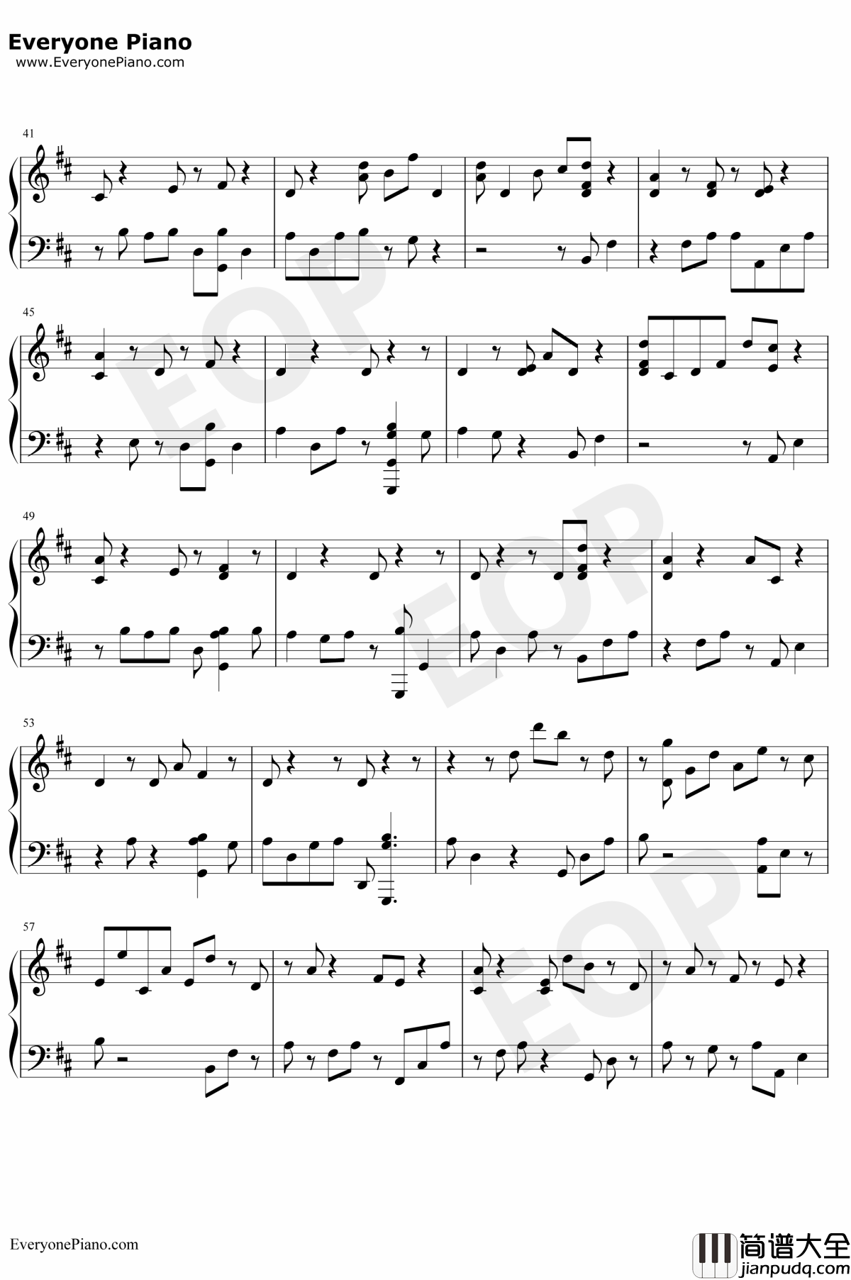 Thursday钢琴谱_JessGlynne_JessGlynne