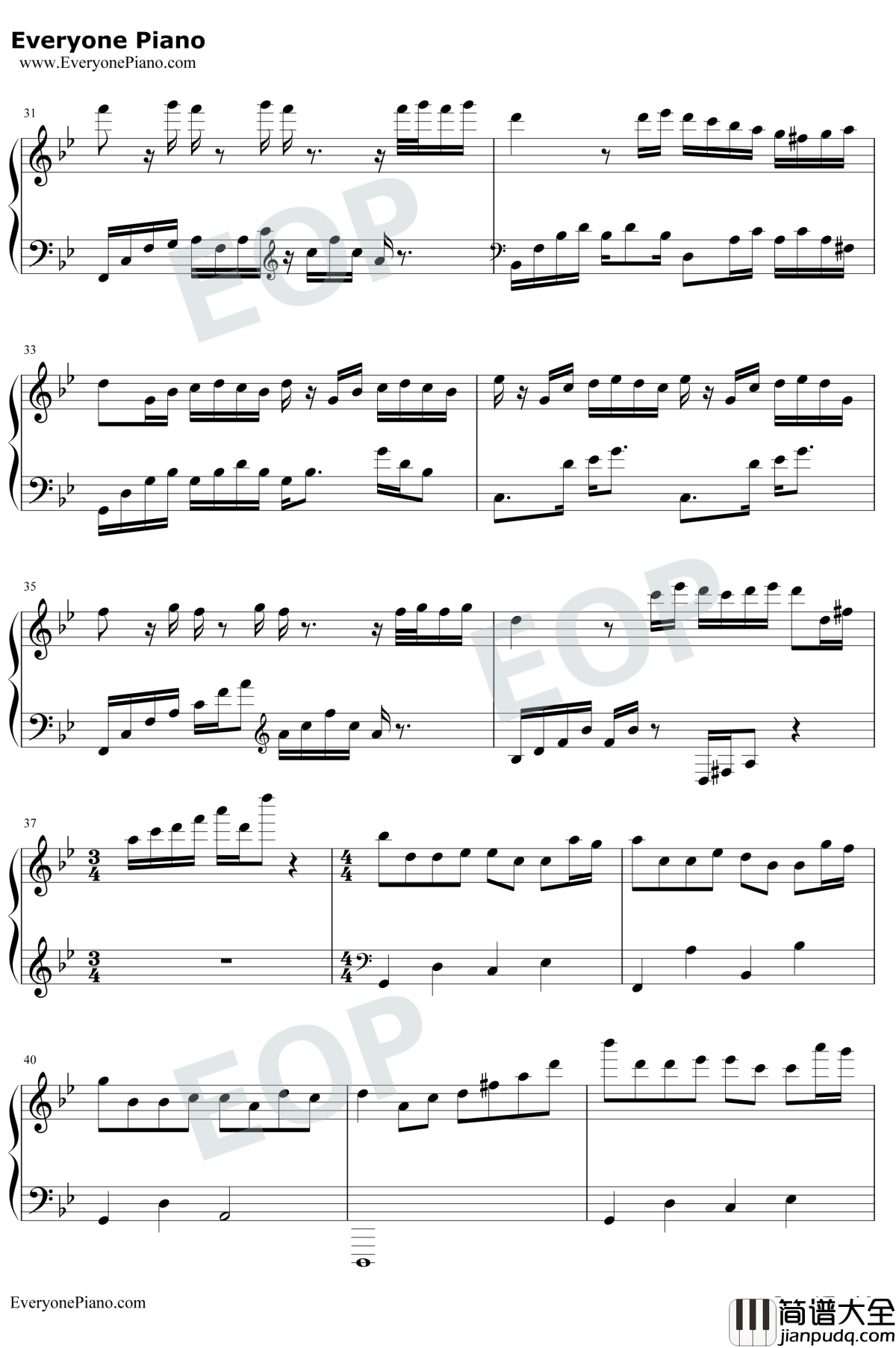 梦中的婚礼绝美版钢琴谱_理查德·克莱德曼_如此华丽的乐曲却也只是一场梦