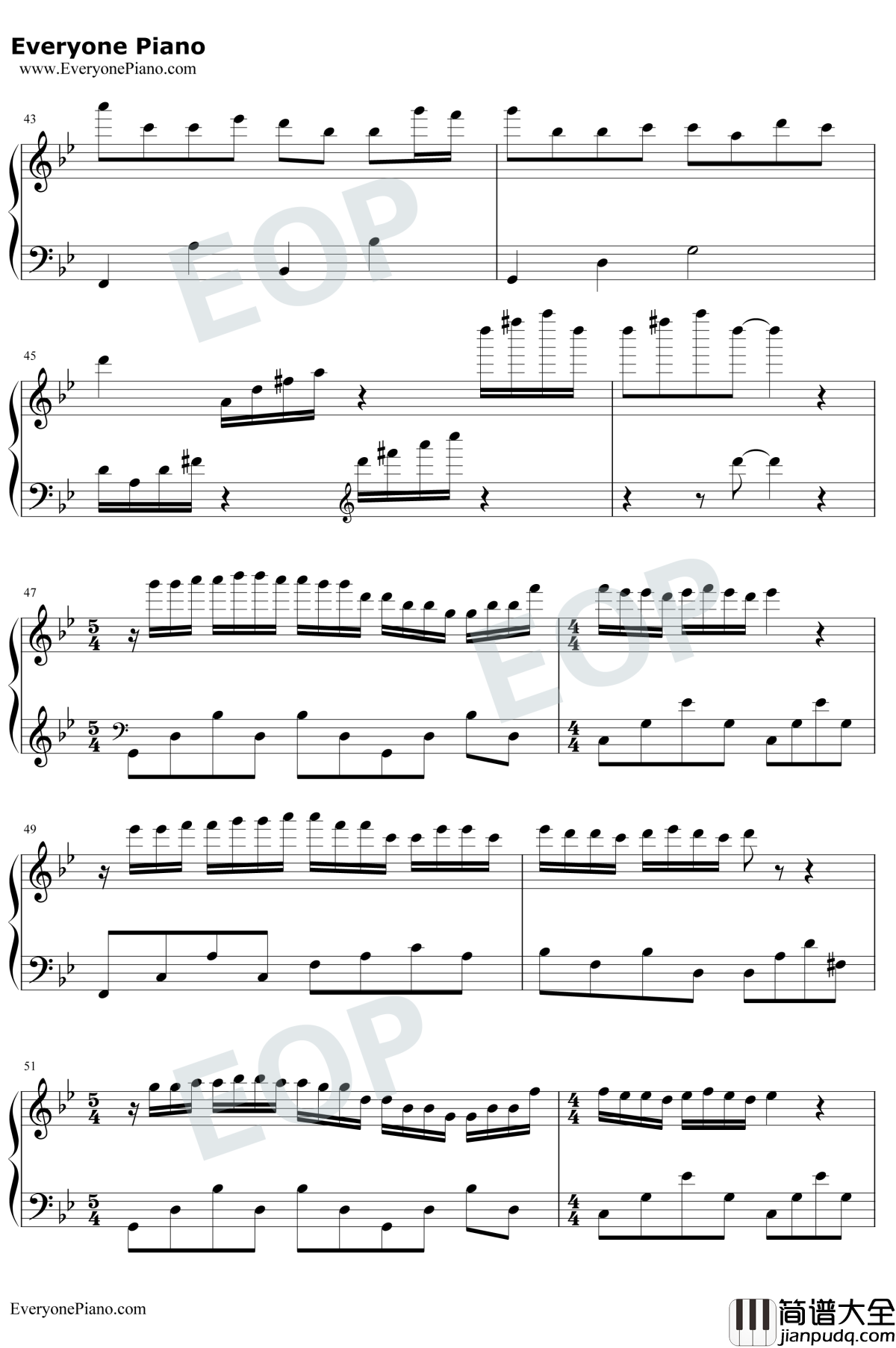 梦中的婚礼绝美版钢琴谱_理查德·克莱德曼_如此华丽的乐曲却也只是一场梦