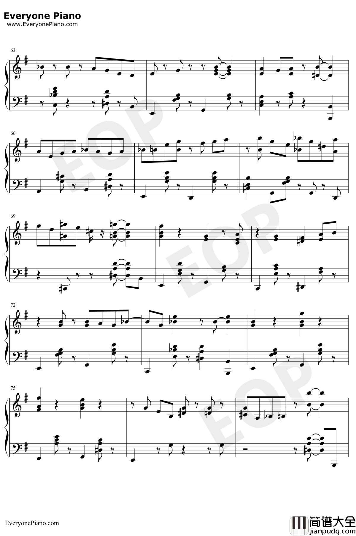 GINTONIC~オヤジ~钢琴谱_大岳香子_大岳香子