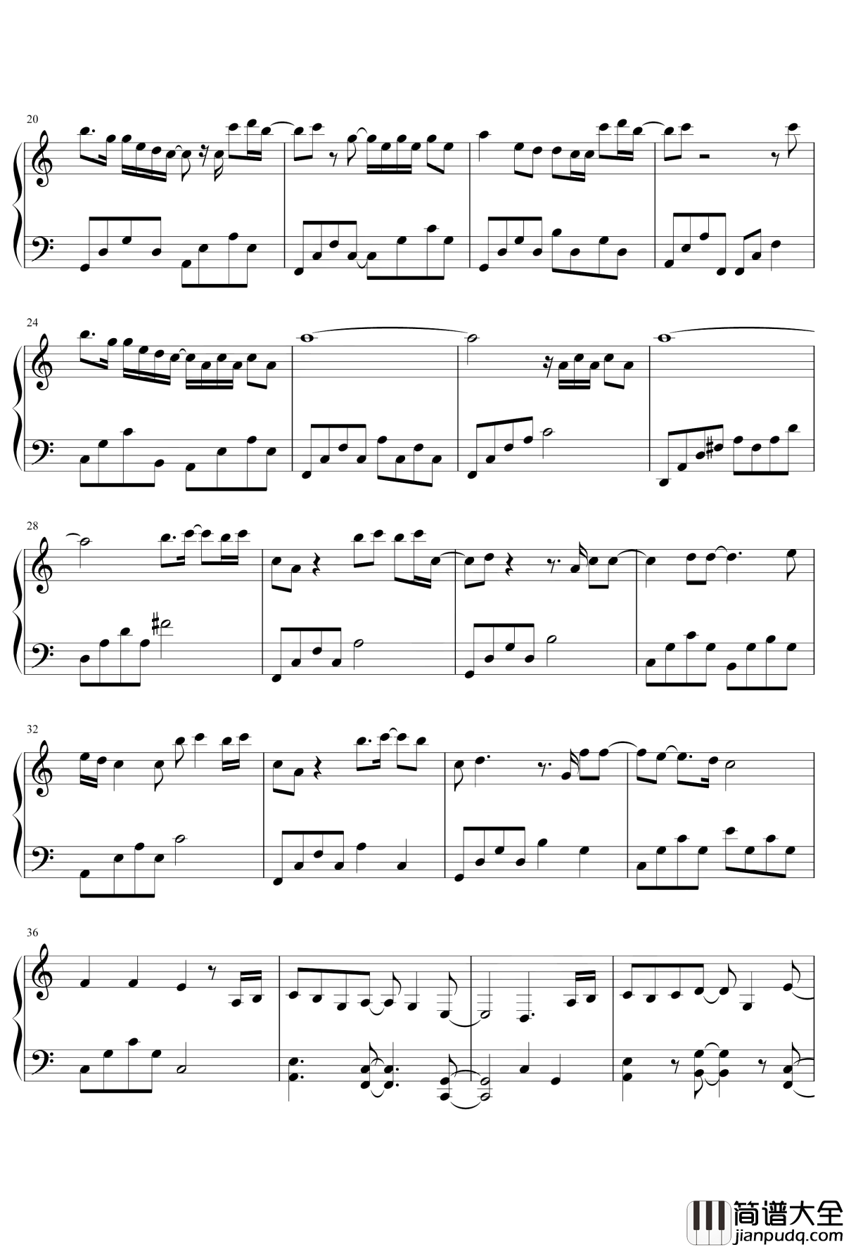 遗书钢琴谱_蔡健雅_放过自己