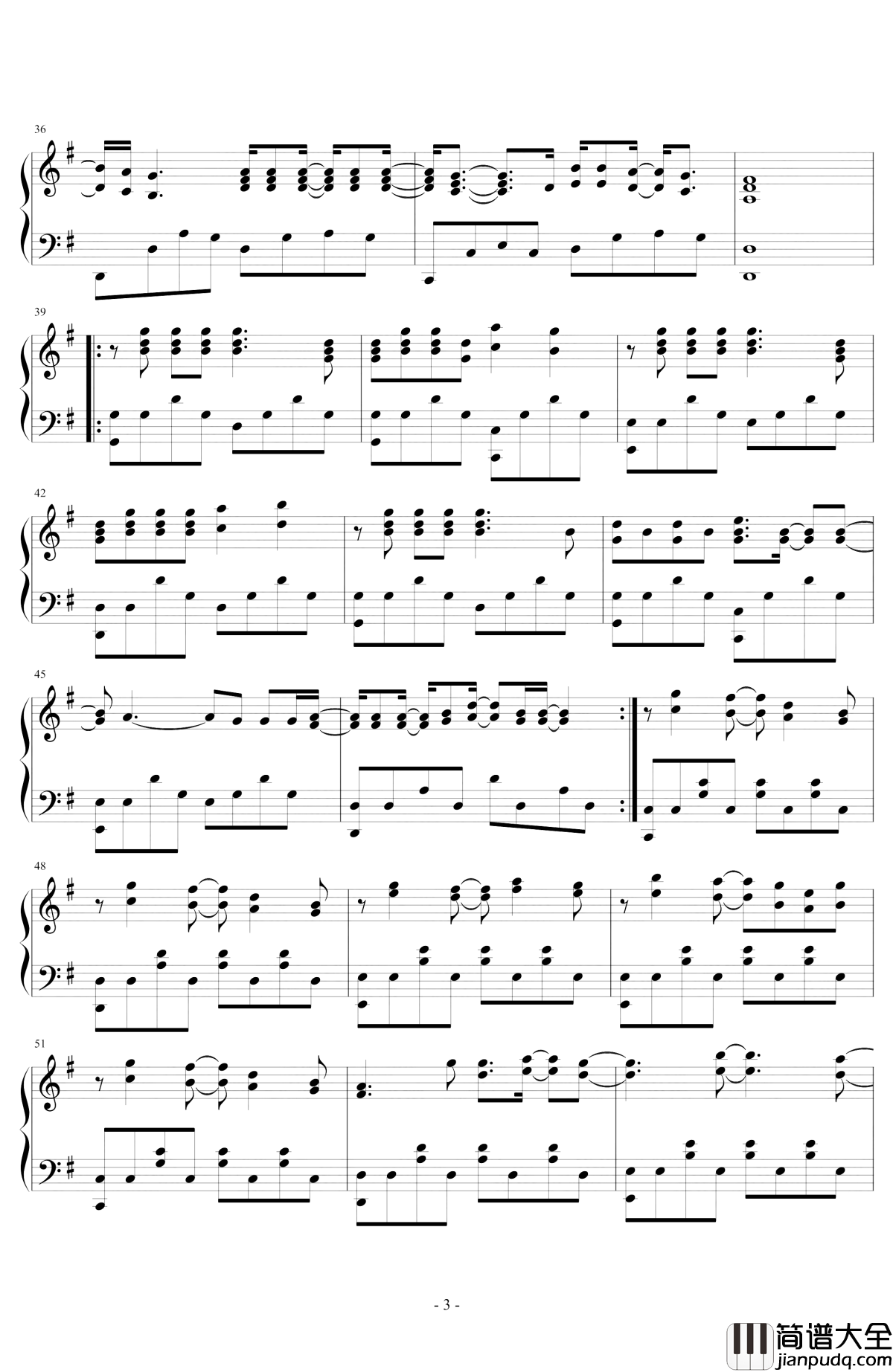 没说什么钢琴谱_张杰_你说的我都听着