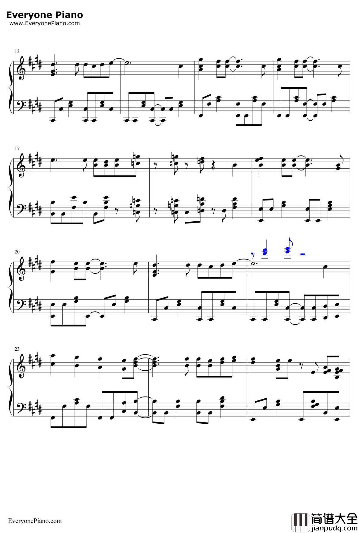 仆らは今のなかで钢琴谱_μ's_完整版_ラブライブ!OP