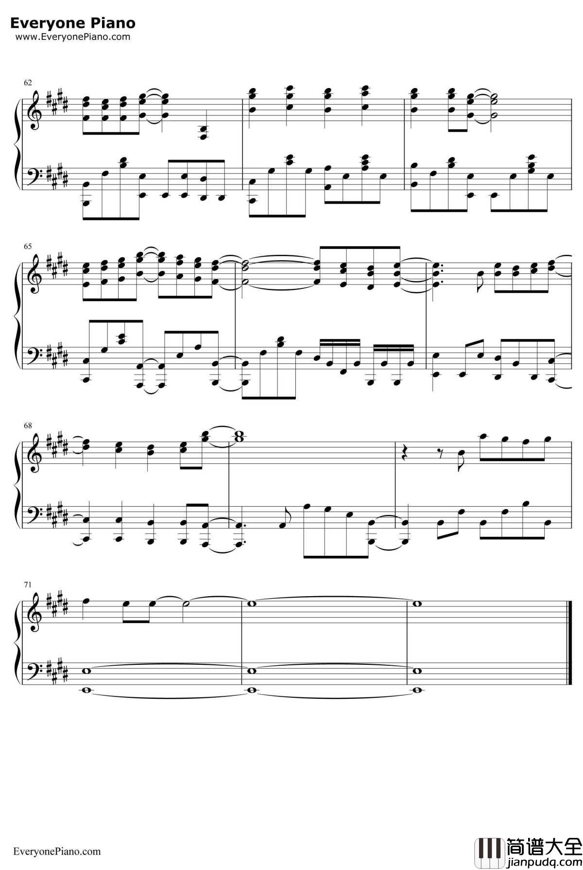 仆らは今のなかで钢琴谱_μ's_完整版_ラブライブ!OP