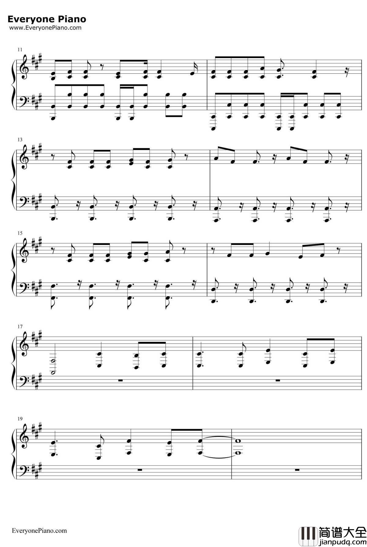 sh0ut钢琴谱_SawanoHiroyuki[nZk]:Tielle&Gemie_ReCREATORSOP