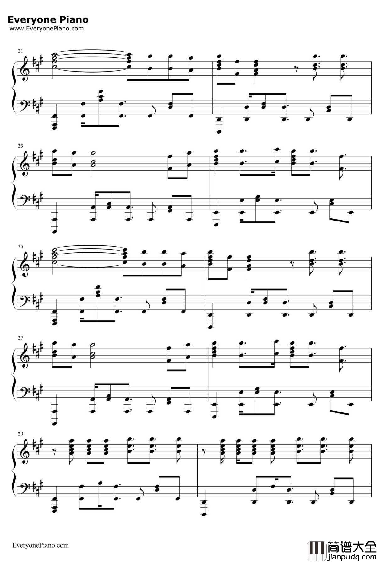 sh0ut钢琴谱_SawanoHiroyuki[nZk]:Tielle&Gemie_ReCREATORSOP