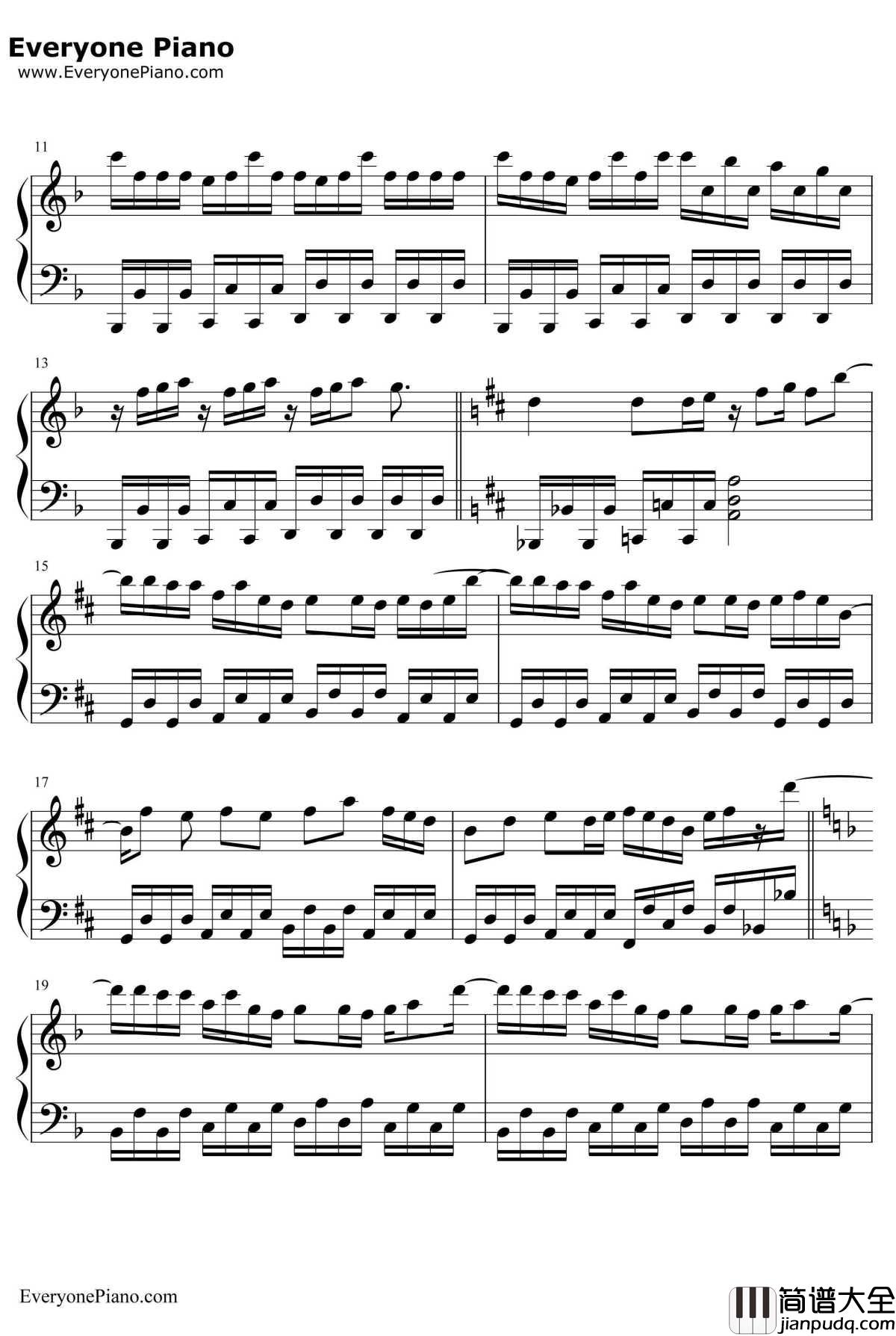 嘘の火花钢琴谱_96猫_人渣的本愿片头曲