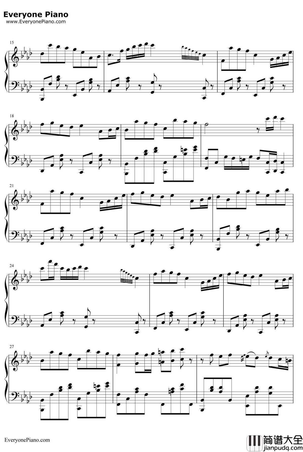 君往何处钢琴谱_M2U_QuoVadis_节奏大师精选曲目