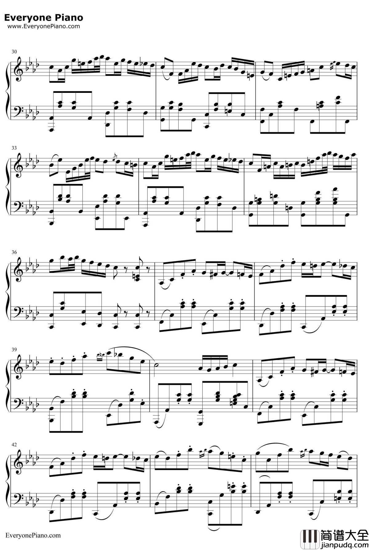 君往何处钢琴谱_M2U_QuoVadis_节奏大师精选曲目