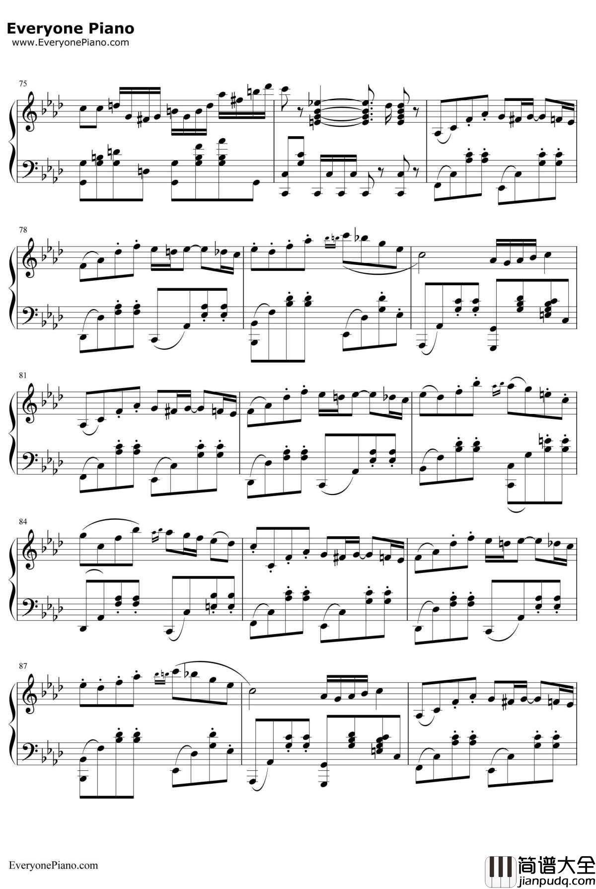 君往何处钢琴谱_M2U_QuoVadis_节奏大师精选曲目