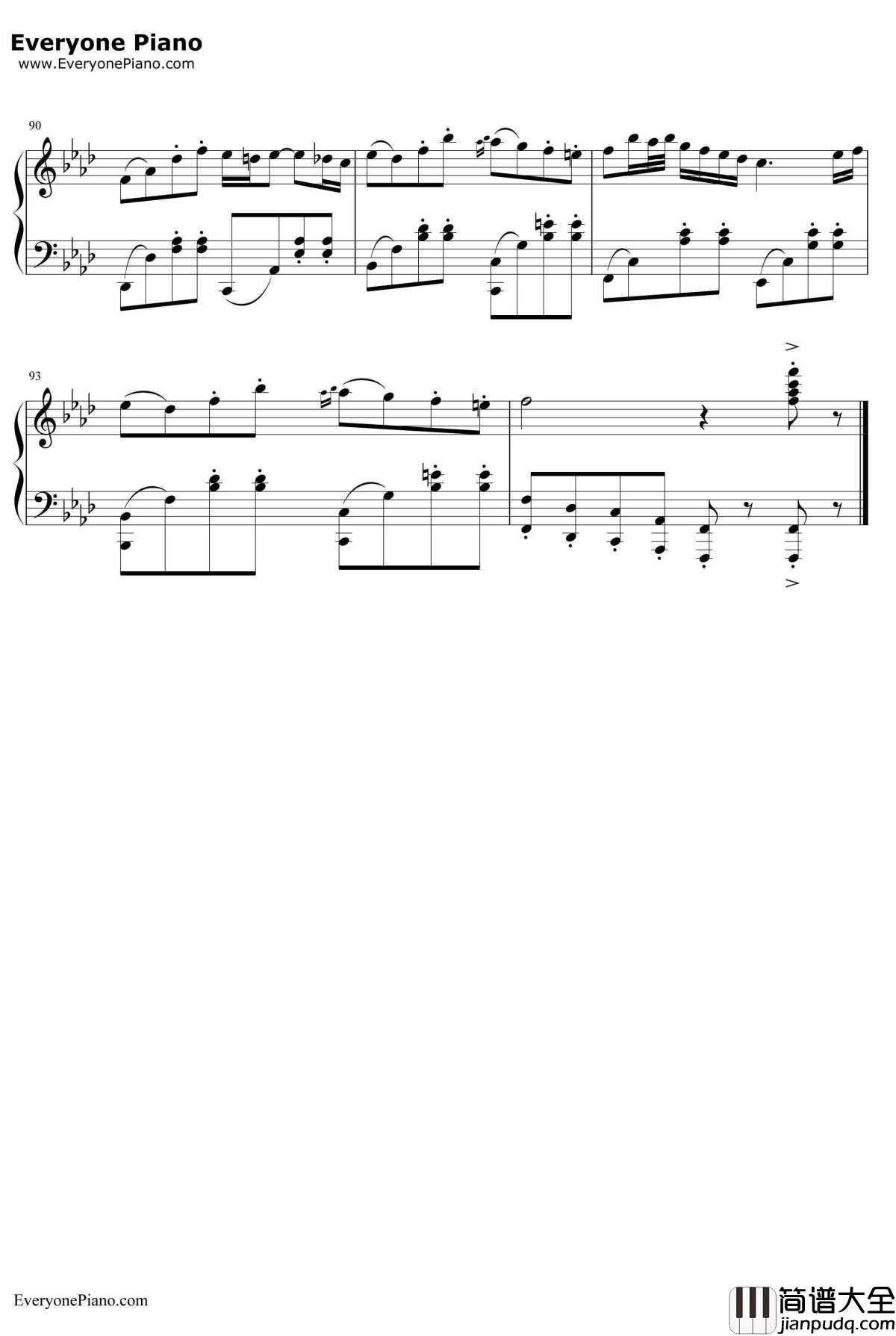 君往何处钢琴谱_M2U_QuoVadis_节奏大师精选曲目