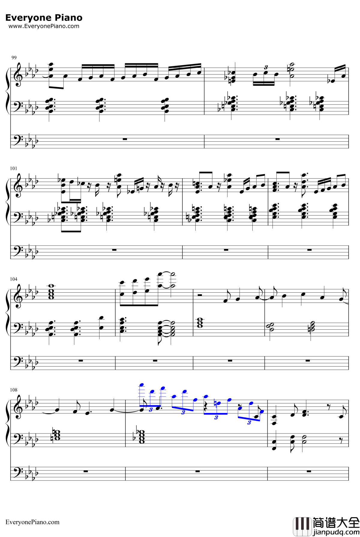 星を辿れば钢琴谱_大原ゆい子_小魔女学园ED1