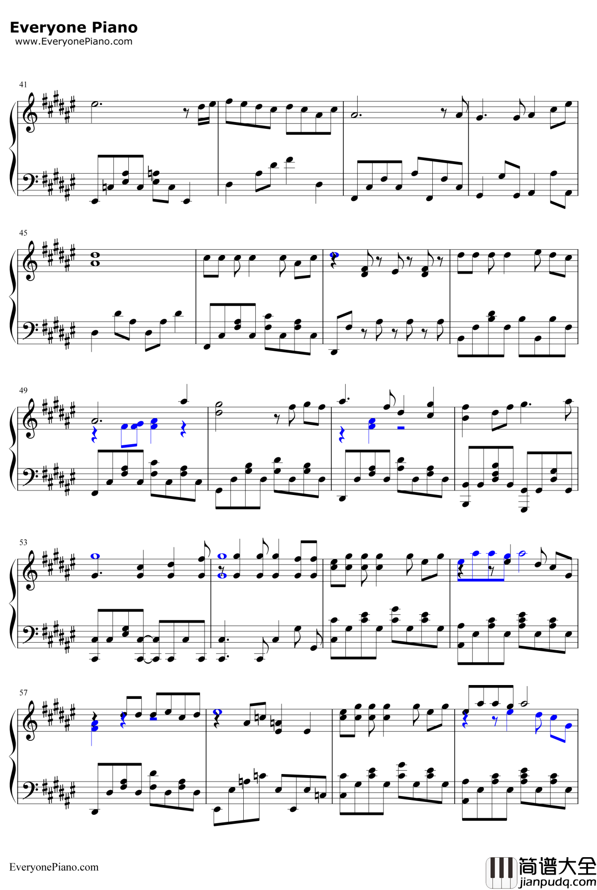 恋爱捉迷藏钢琴谱__SNH48