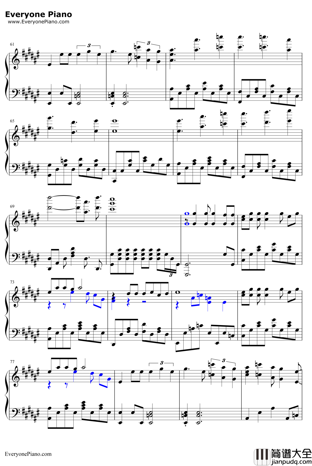 恋爱捉迷藏钢琴谱__SNH48