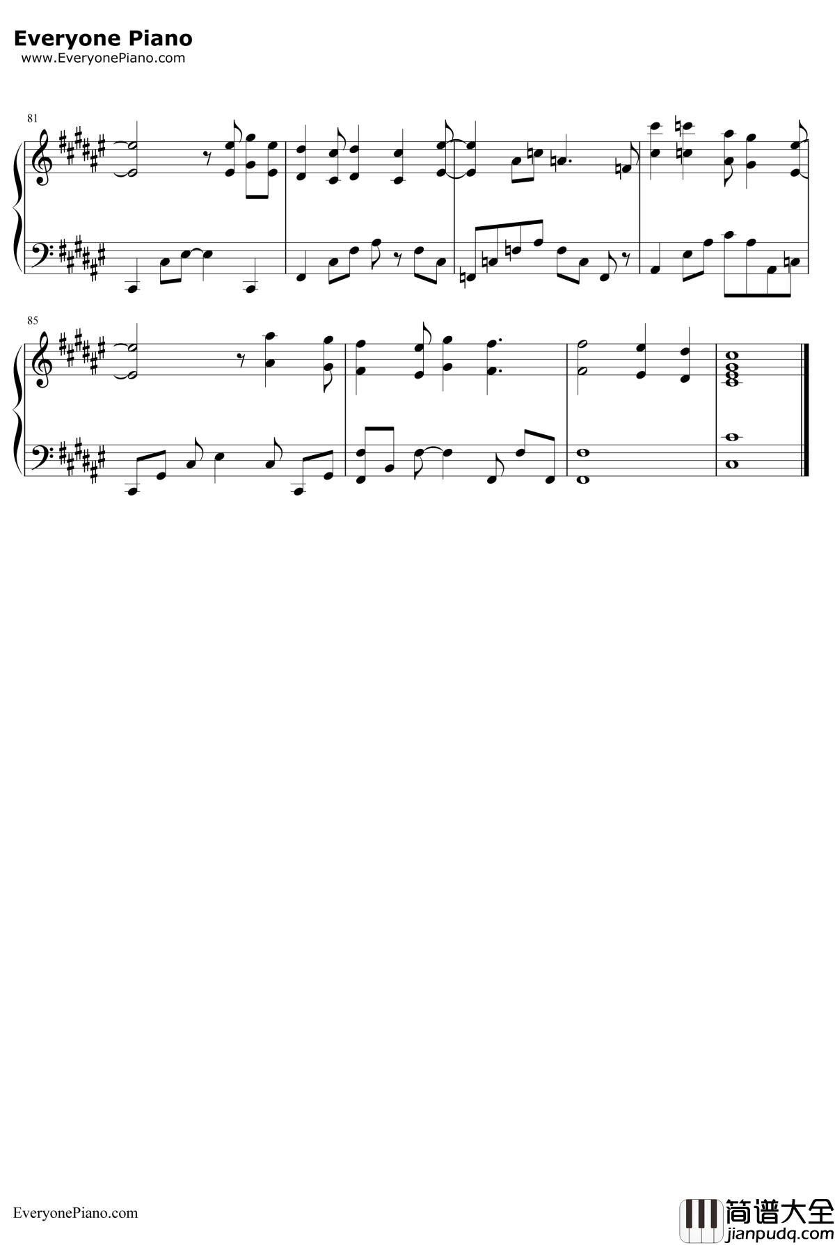 恋爱捉迷藏钢琴谱__SNH48