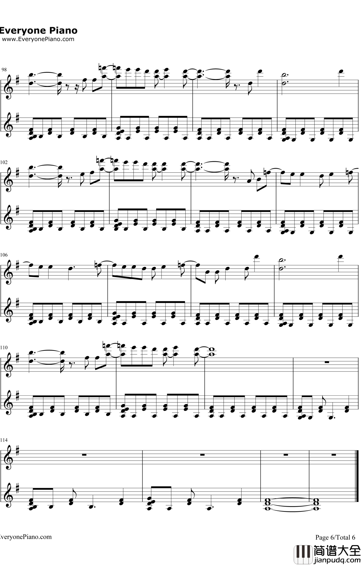 Sugar钢琴谱_Maroon5