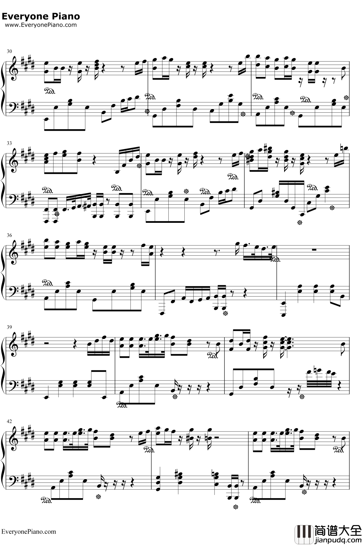 爱してるばんざーい!钢琴谱_μ's_ラブライブ!插曲