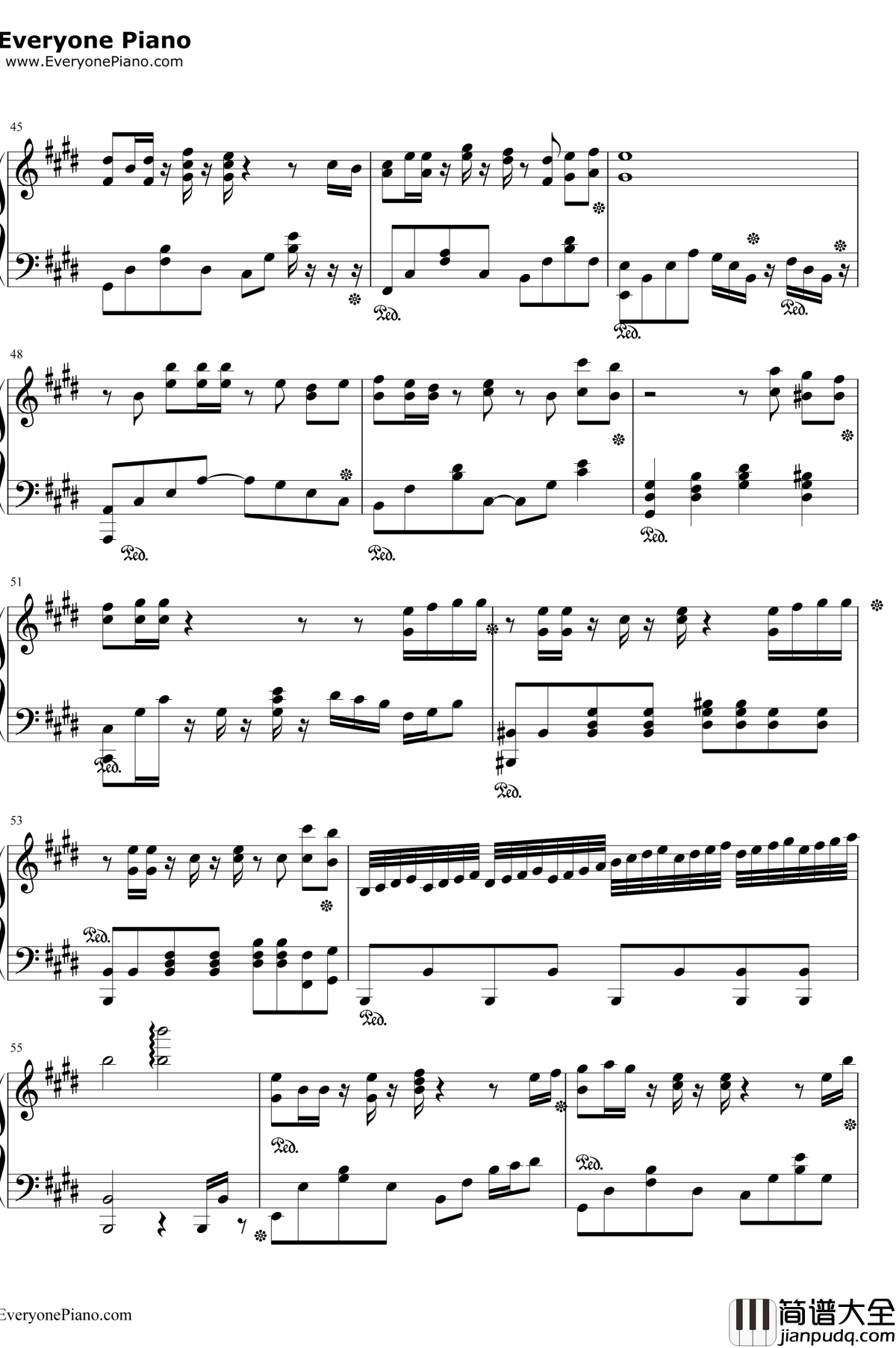 爱してるばんざーい!钢琴谱_μ's_ラブライブ!插曲