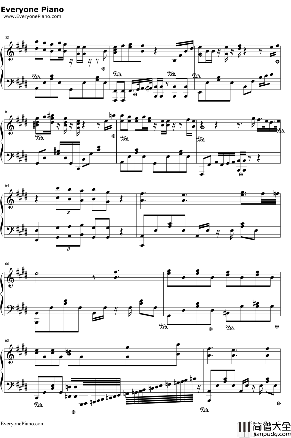 爱してるばんざーい!钢琴谱_μ's_ラブライブ!插曲