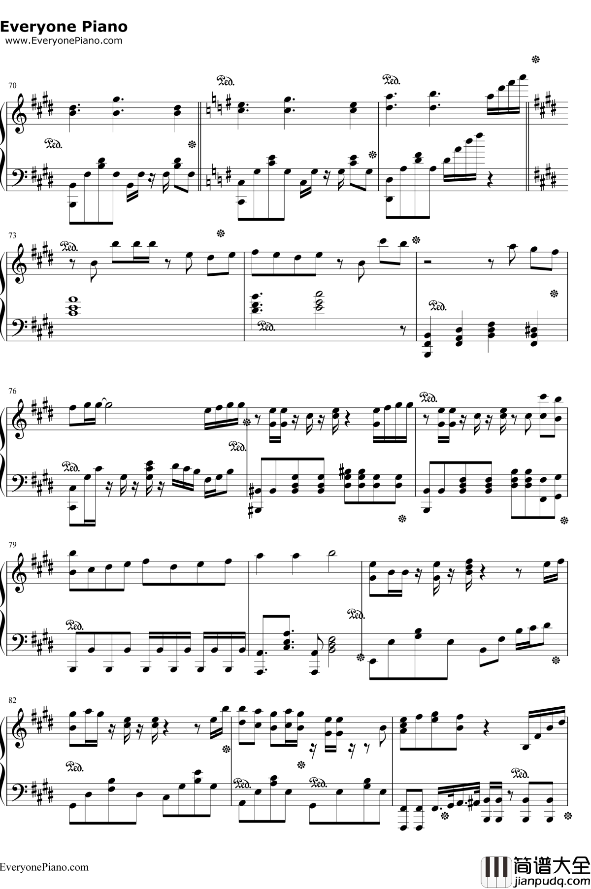 爱してるばんざーい!钢琴谱_μ's_ラブライブ!插曲