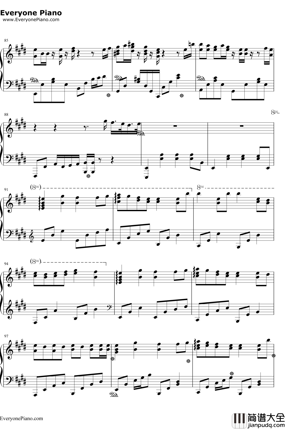 爱してるばんざーい!钢琴谱_μ's_ラブライブ!插曲