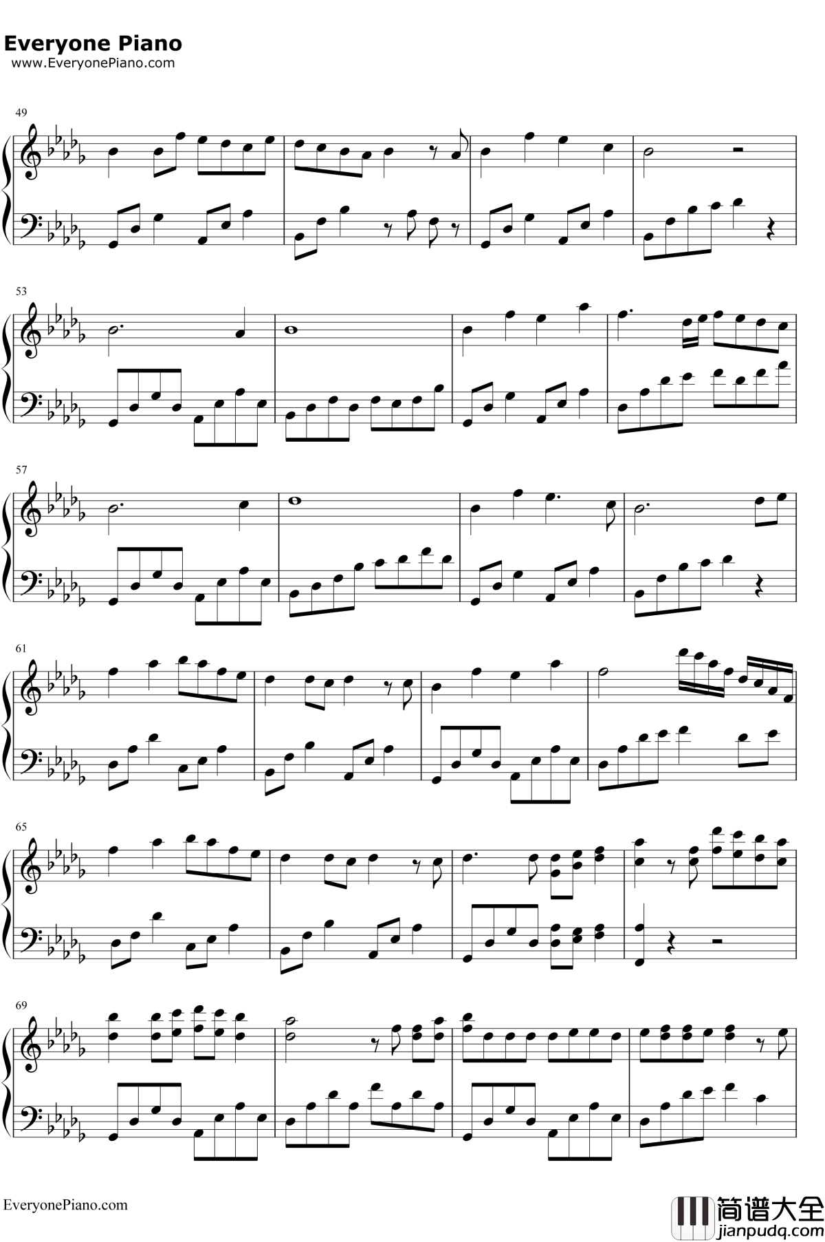 眉间雪钢琴谱_三个糙汉一个软妹组_剑网3剧情歌