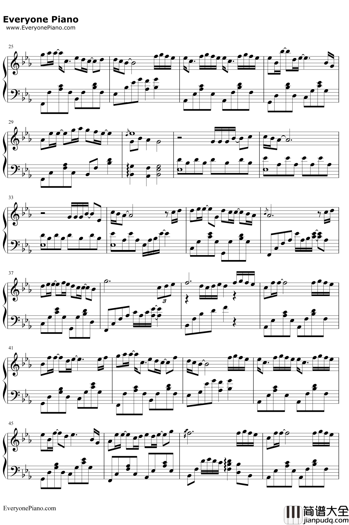 修炼爱情钢琴谱_林俊杰2013新歌