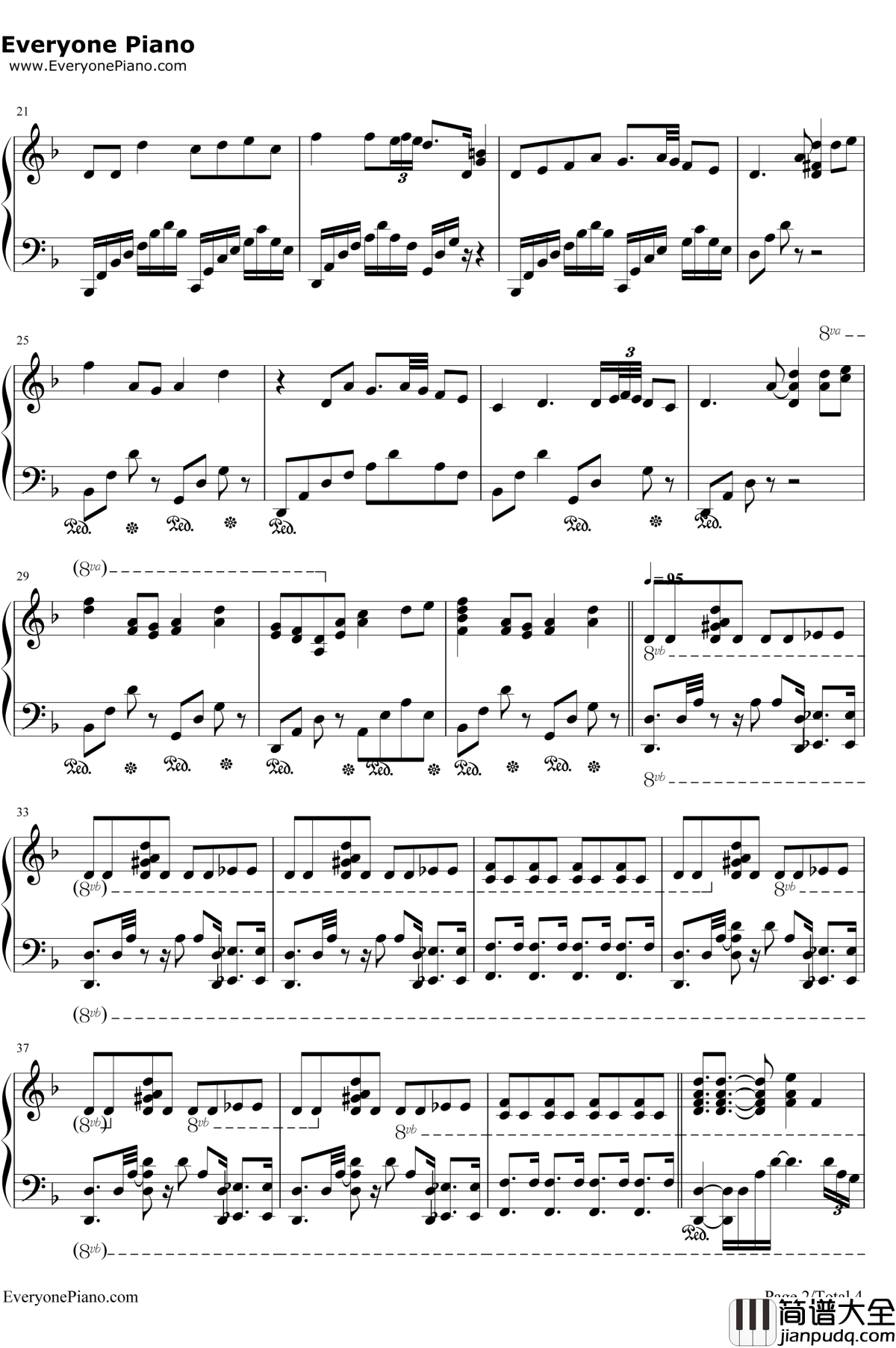 Blood_and_Wine钢琴谱_MarcinPrzybyłowicz_巫师3背景音乐