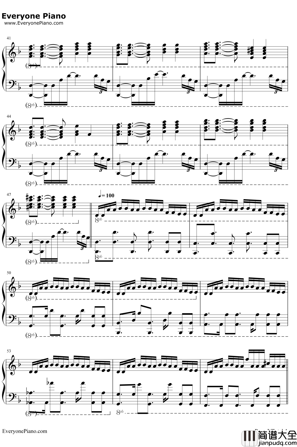 Blood_and_Wine钢琴谱_MarcinPrzybyłowicz_巫师3背景音乐