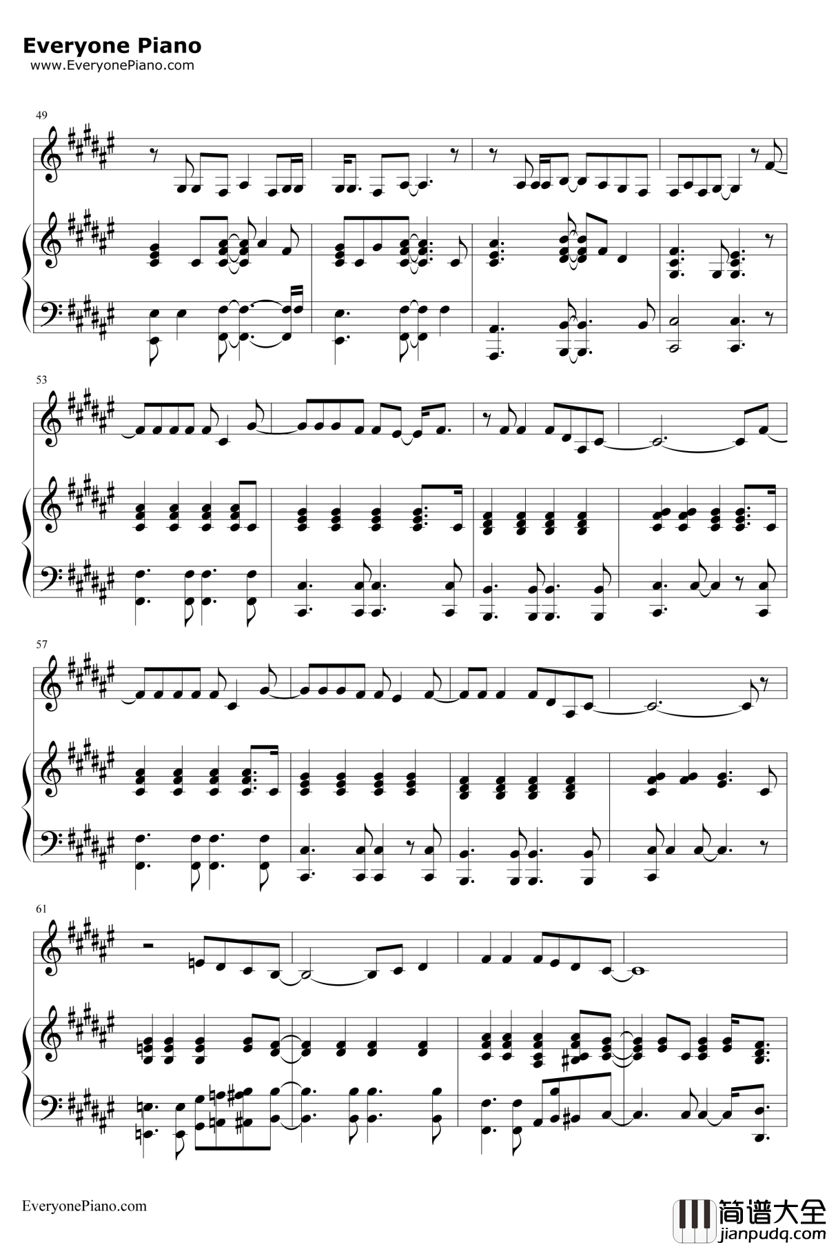 25_Minutes钢琴谱_Michael_Learns_To_Rock