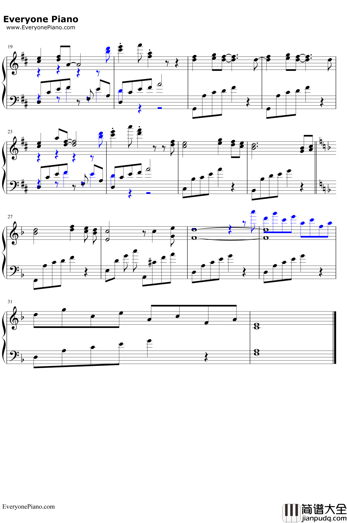 300年の静寂钢琴谱_V.A.