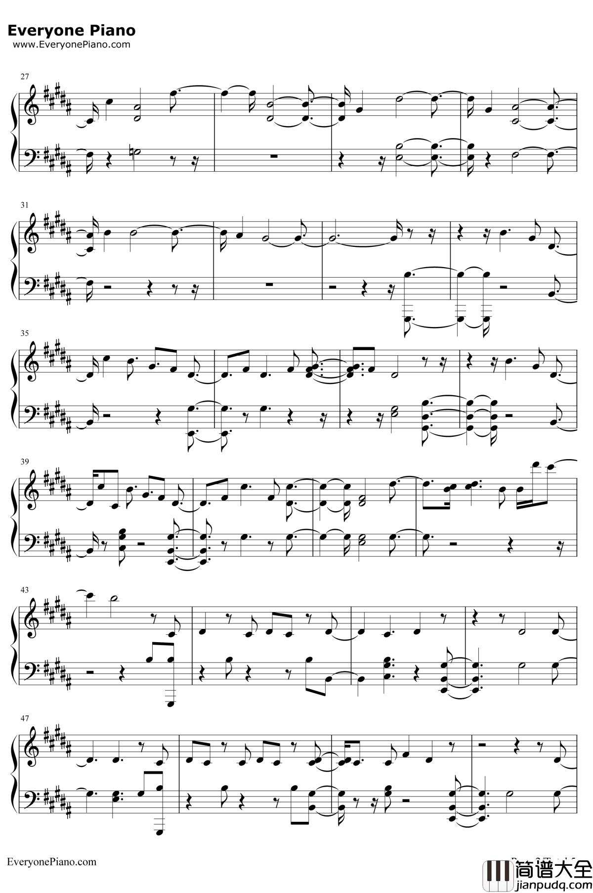 Don't_Leave_Me钢琴谱_防弹少年团