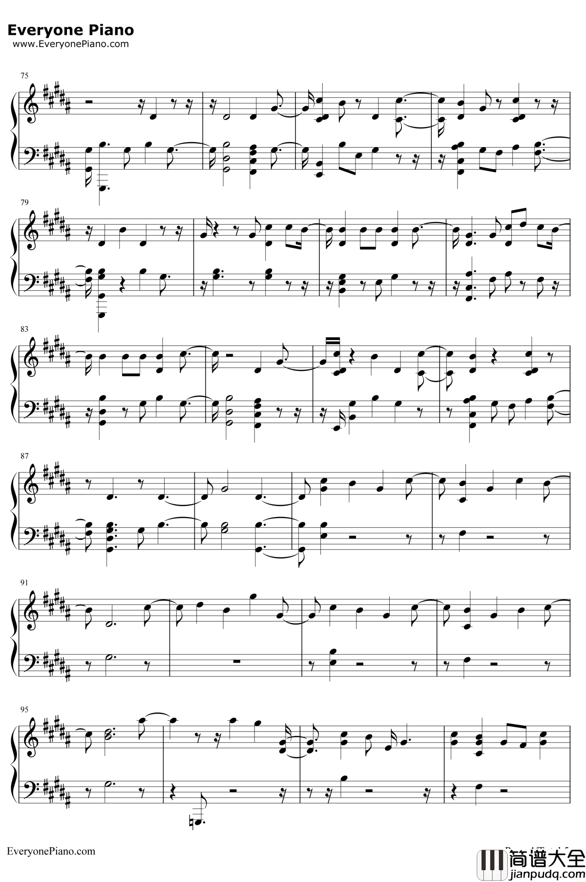 Don't_Leave_Me钢琴谱_防弹少年团