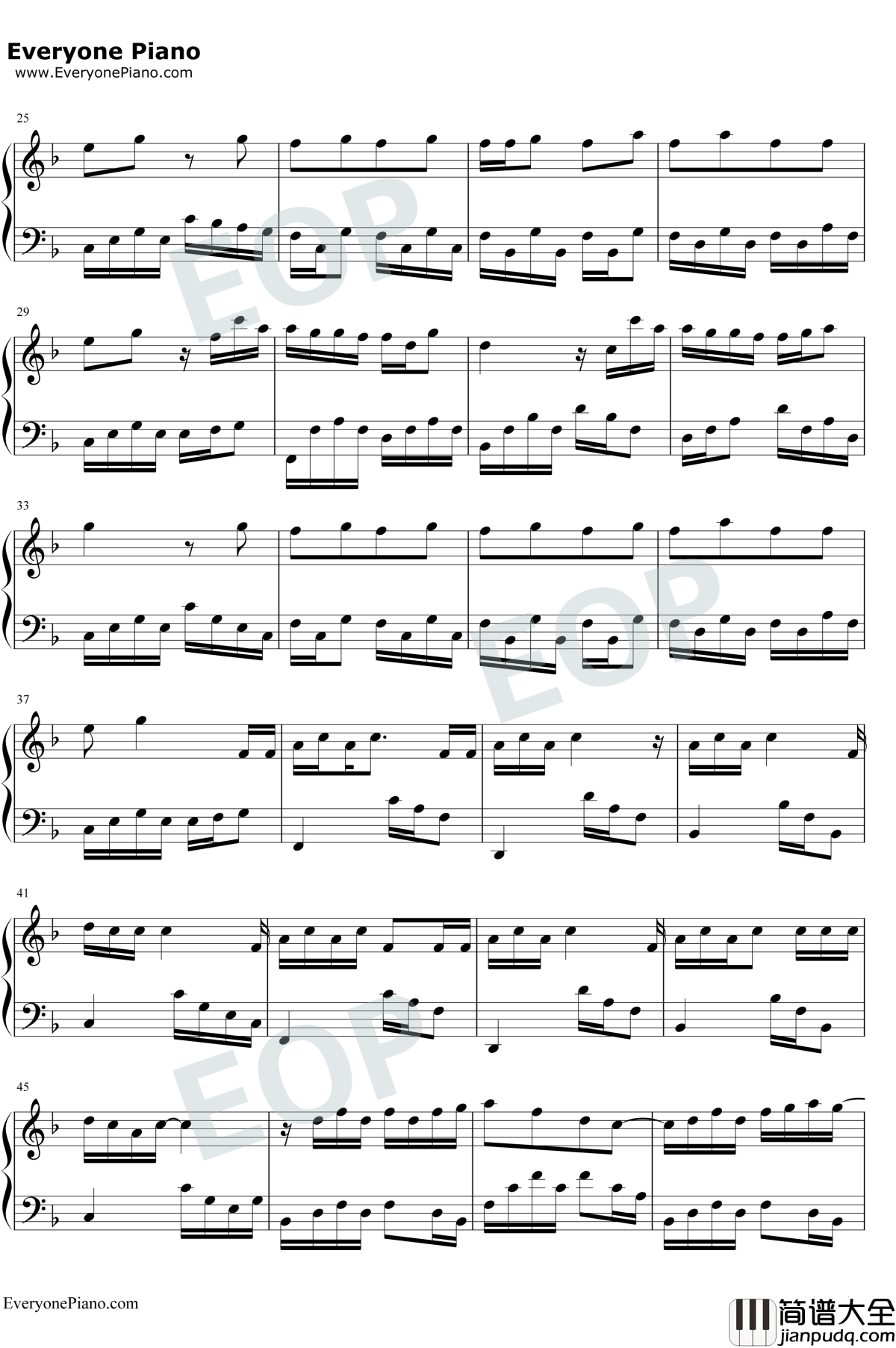 Can't_Stop_Love钢琴谱_Darin