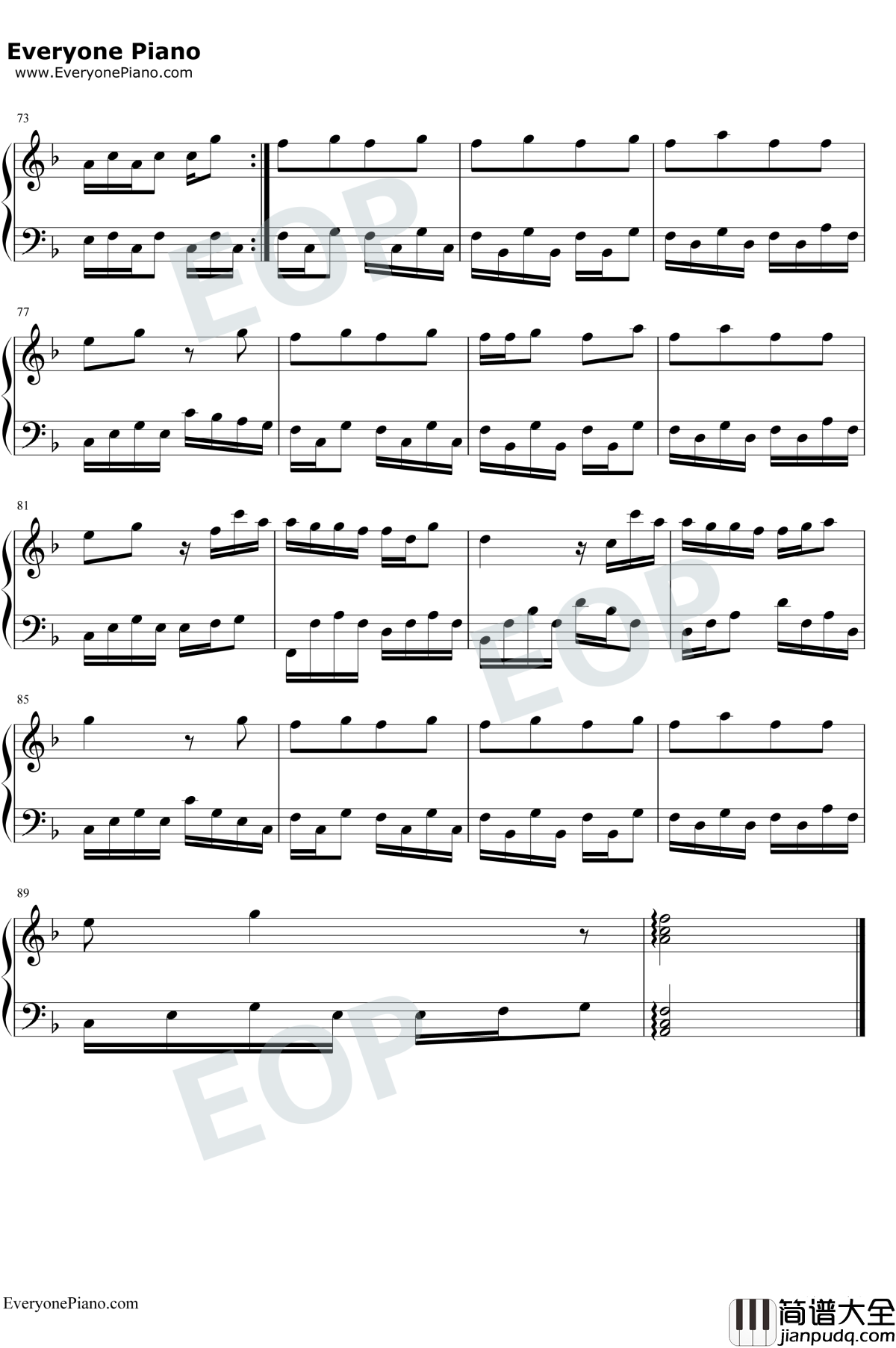 Can't_Stop_Love钢琴谱_Darin