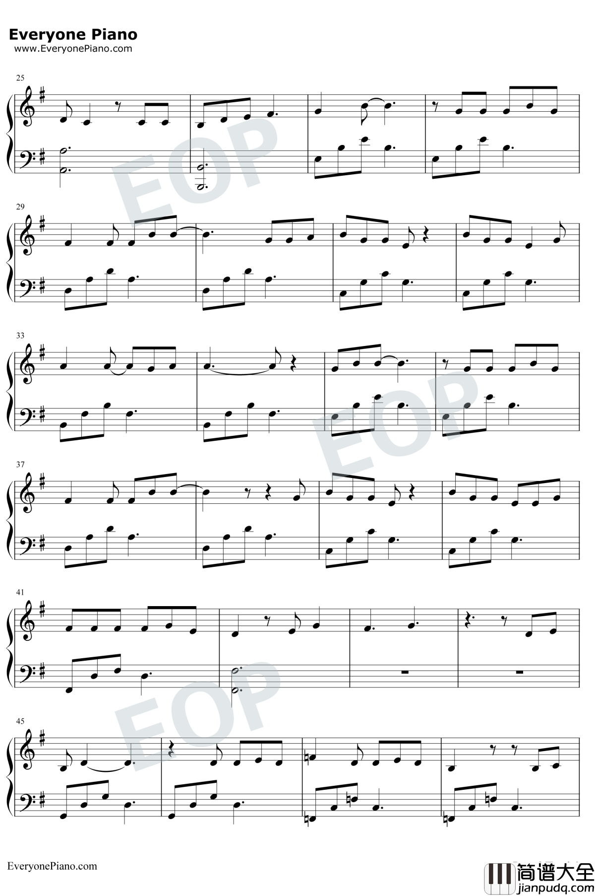 等自己钢琴谱_毛不易张绍刚_无限歌谣季第6期