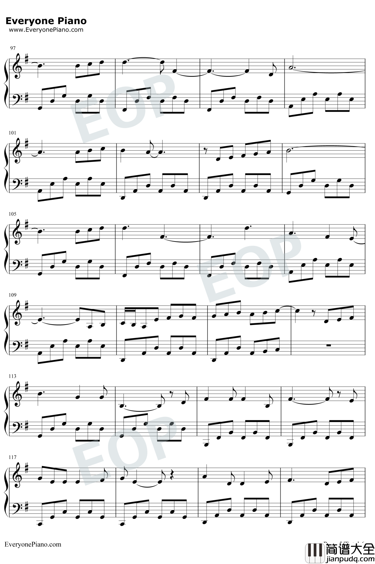 等自己钢琴谱_毛不易张绍刚_无限歌谣季第6期