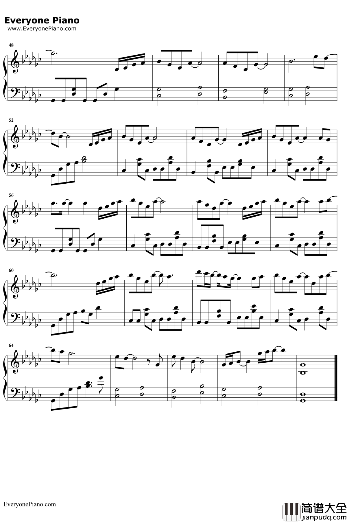 123我爱你_钢琴谱_新乐尘符