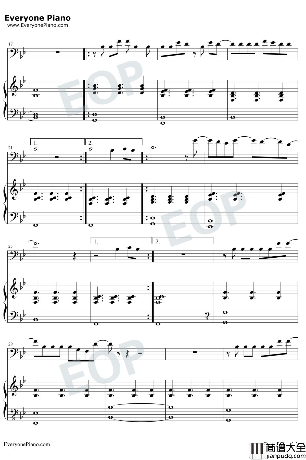 When_We're_Old钢琴谱_Ieva_Zasimauskaitè