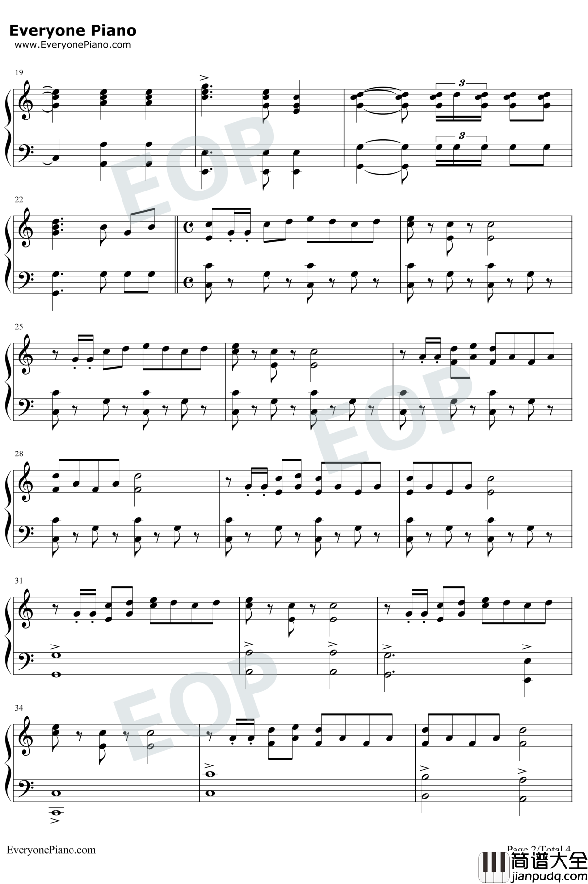 1812序曲钢琴谱_柴科夫斯基