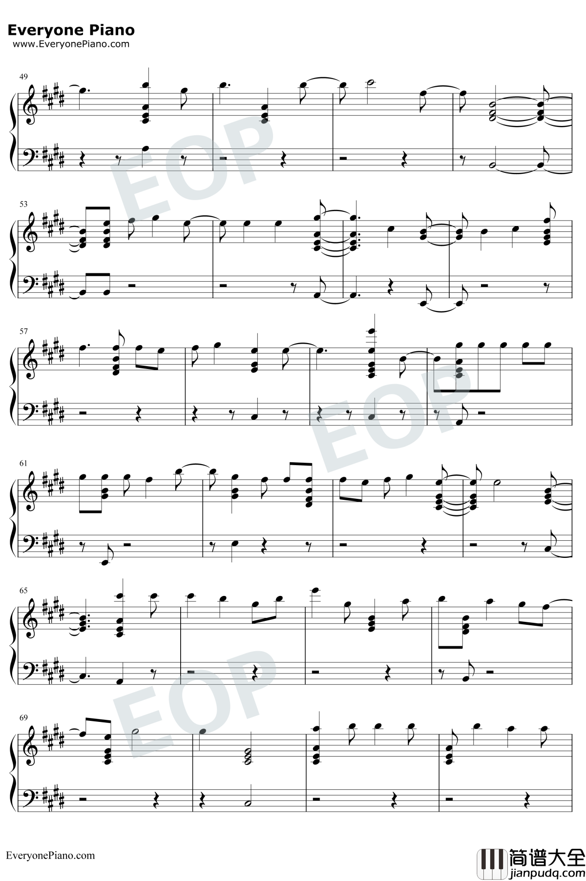 2002钢琴谱_Anne_Marie