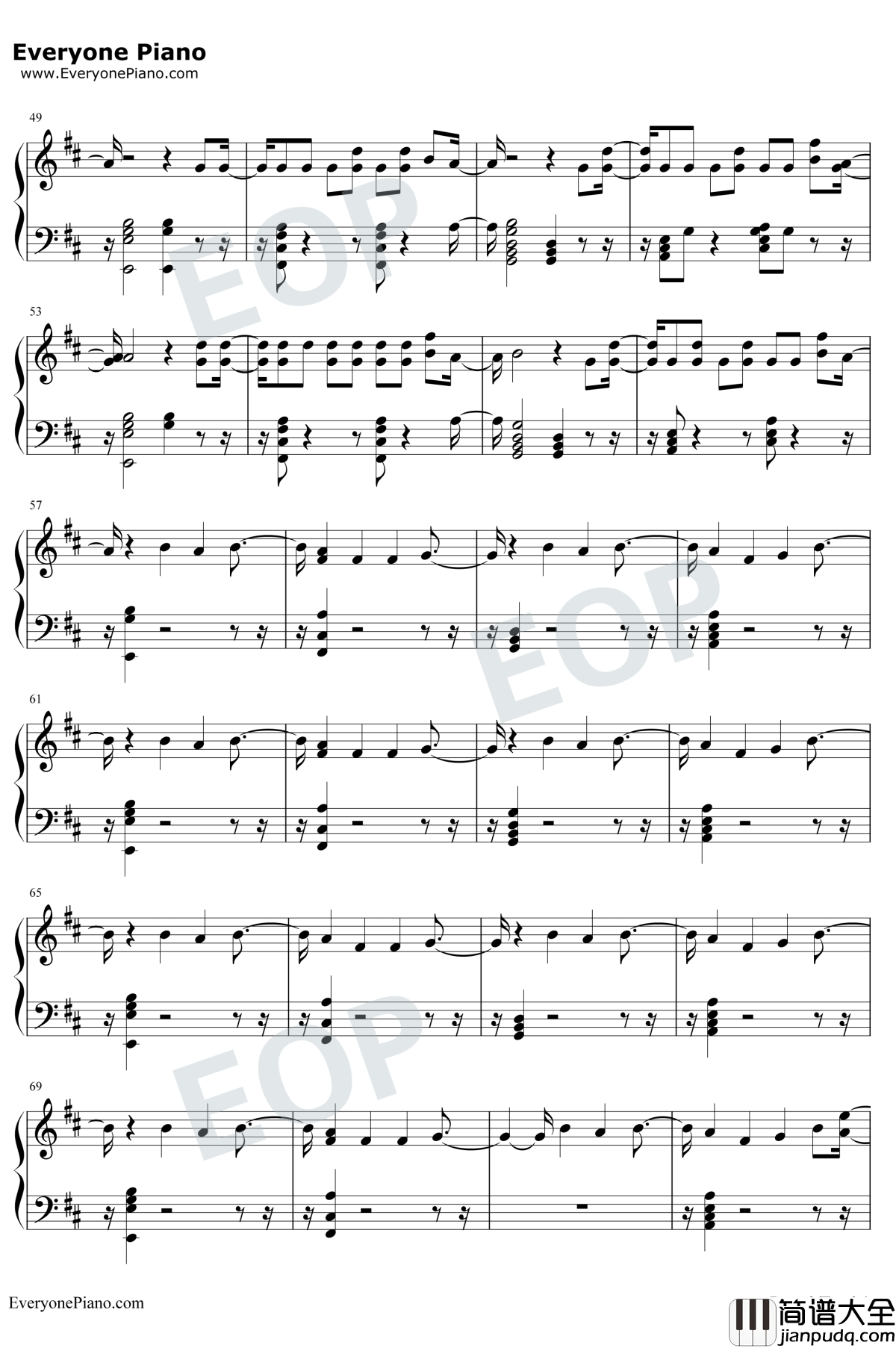 I'm_Upset钢琴谱_Drake