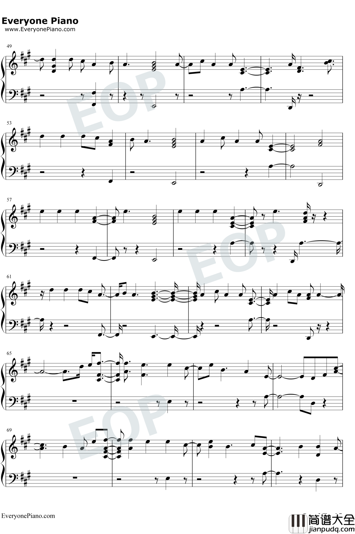 Don't_Say_You_Love_Me钢琴谱_Fifth_Harmony