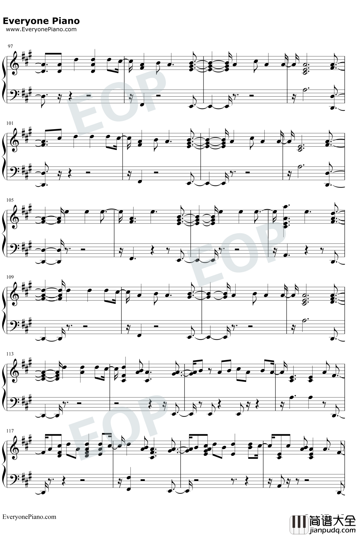 Don't_Say_You_Love_Me钢琴谱_Fifth_Harmony