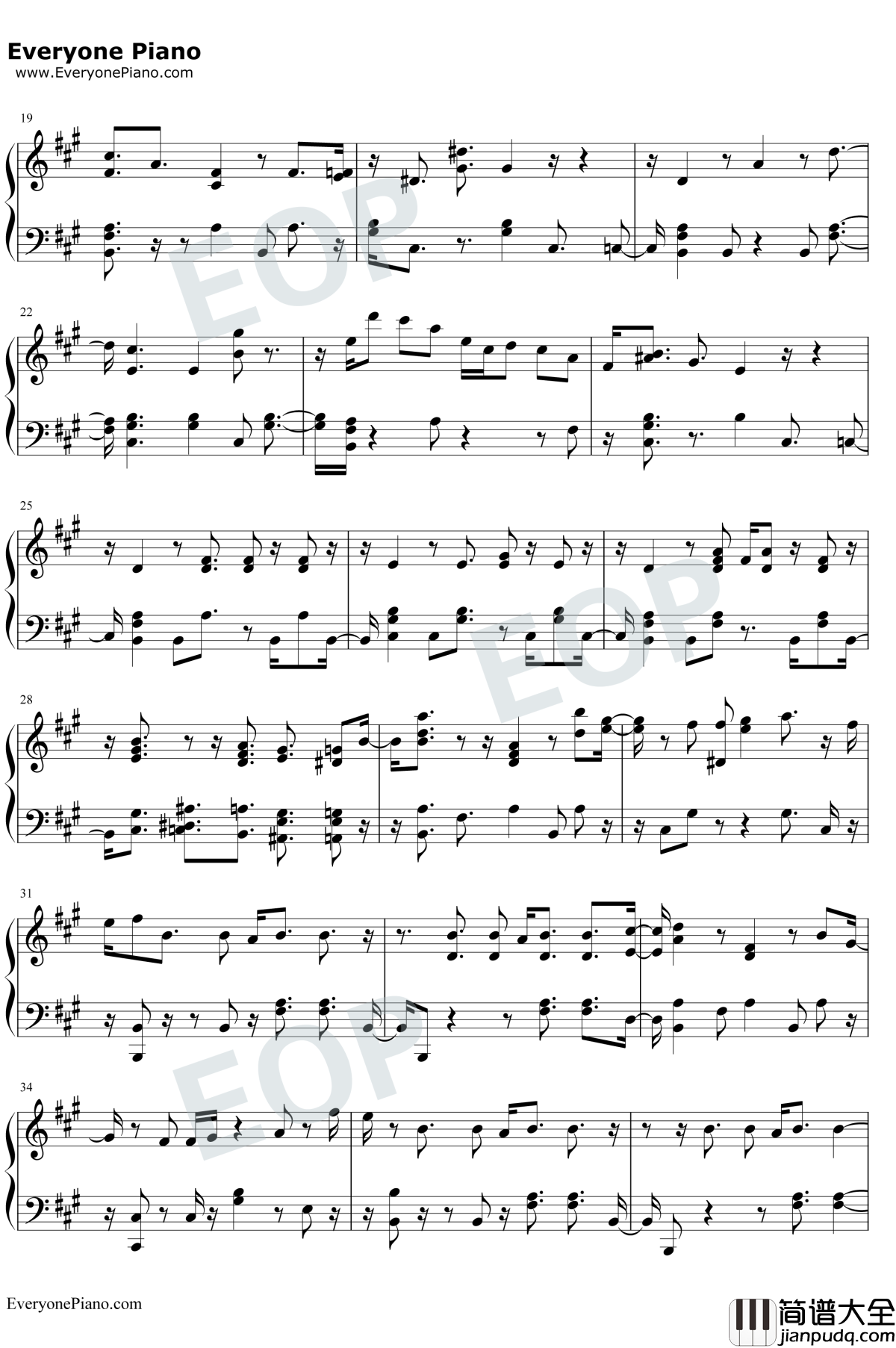 134340钢琴谱_防弹少年团