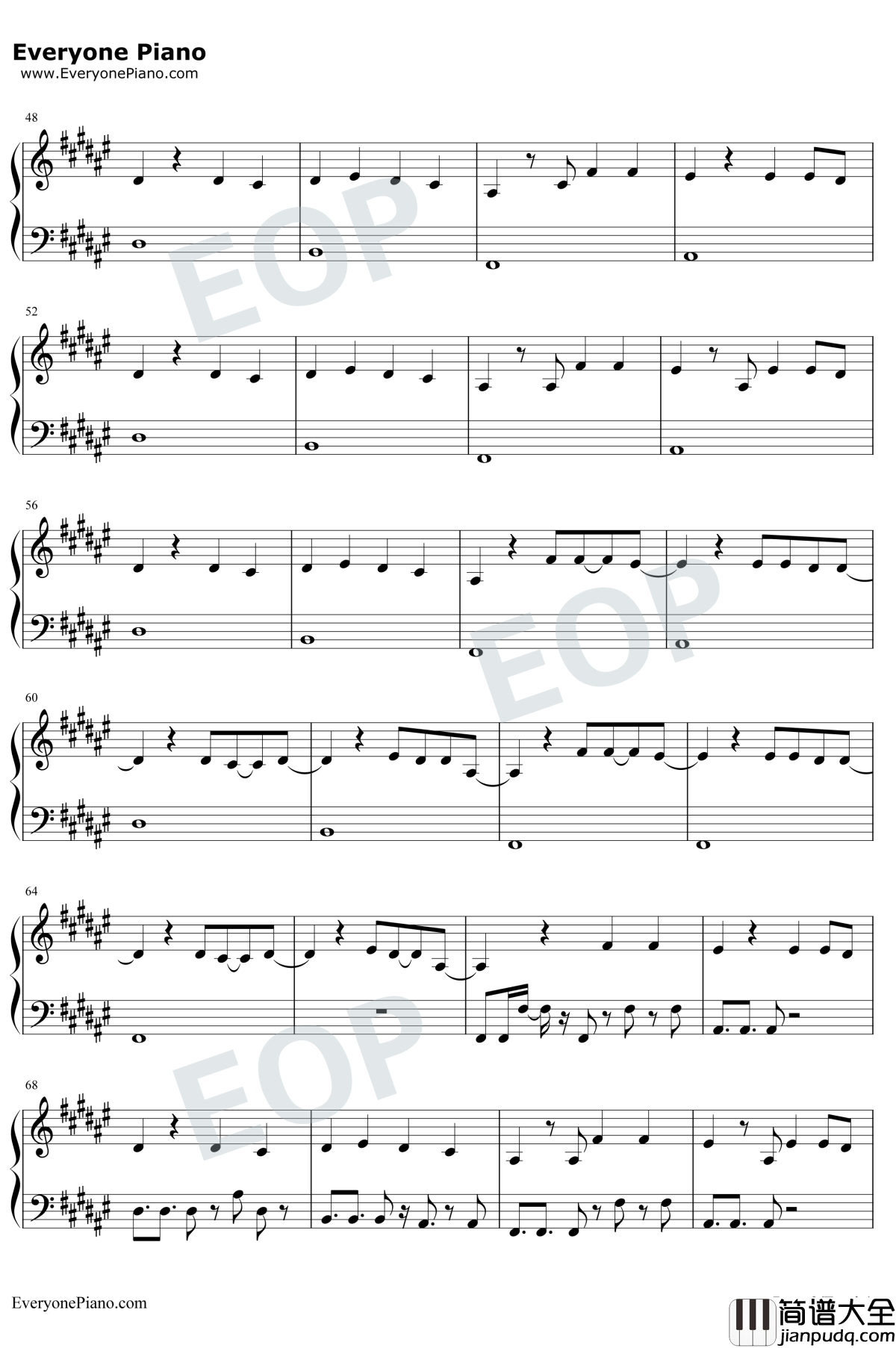 In_My_Mind钢琴谱_Dynoro_/_GigiD'Agostino