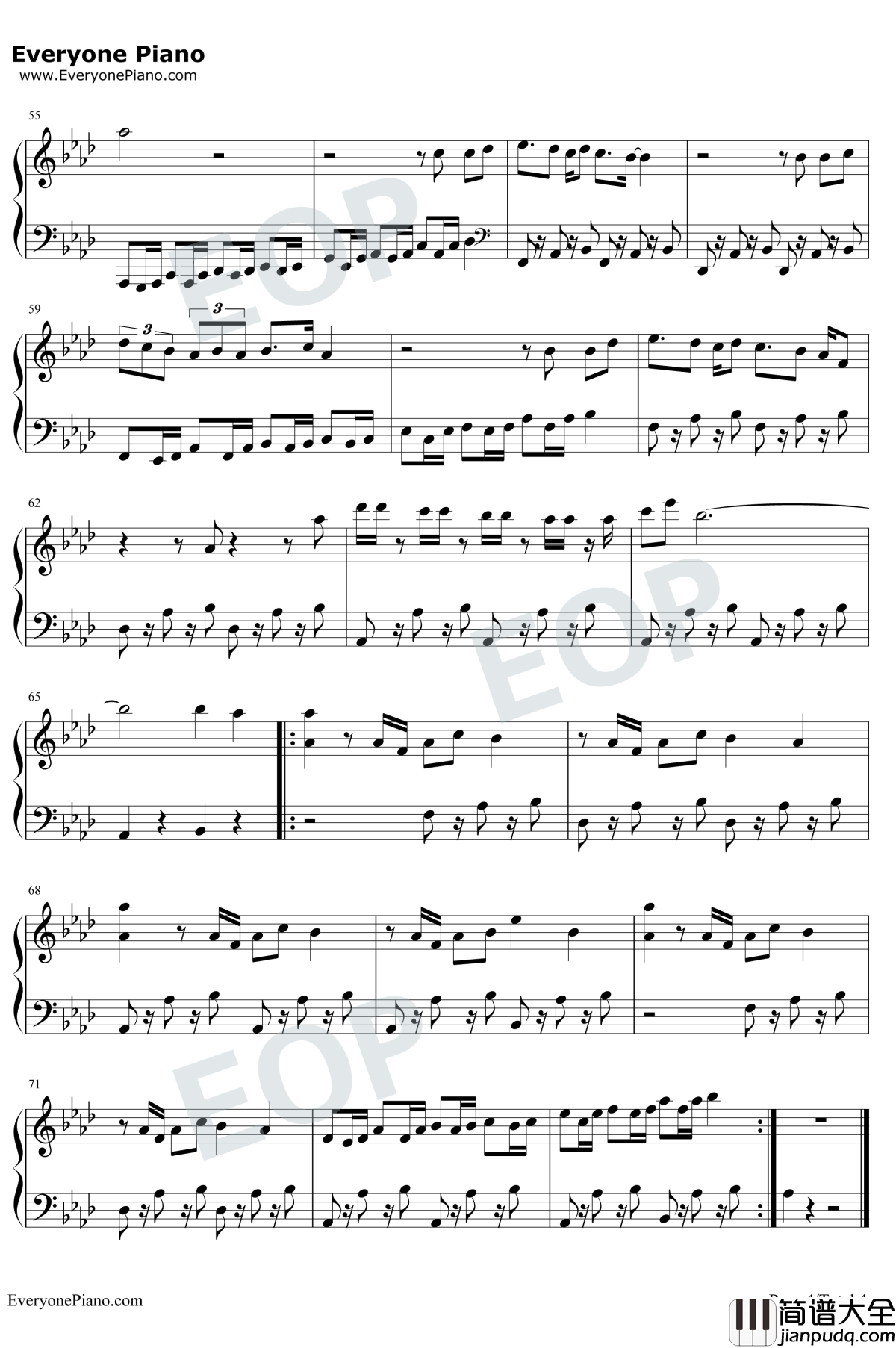 Wait钢琴谱_Maroon5