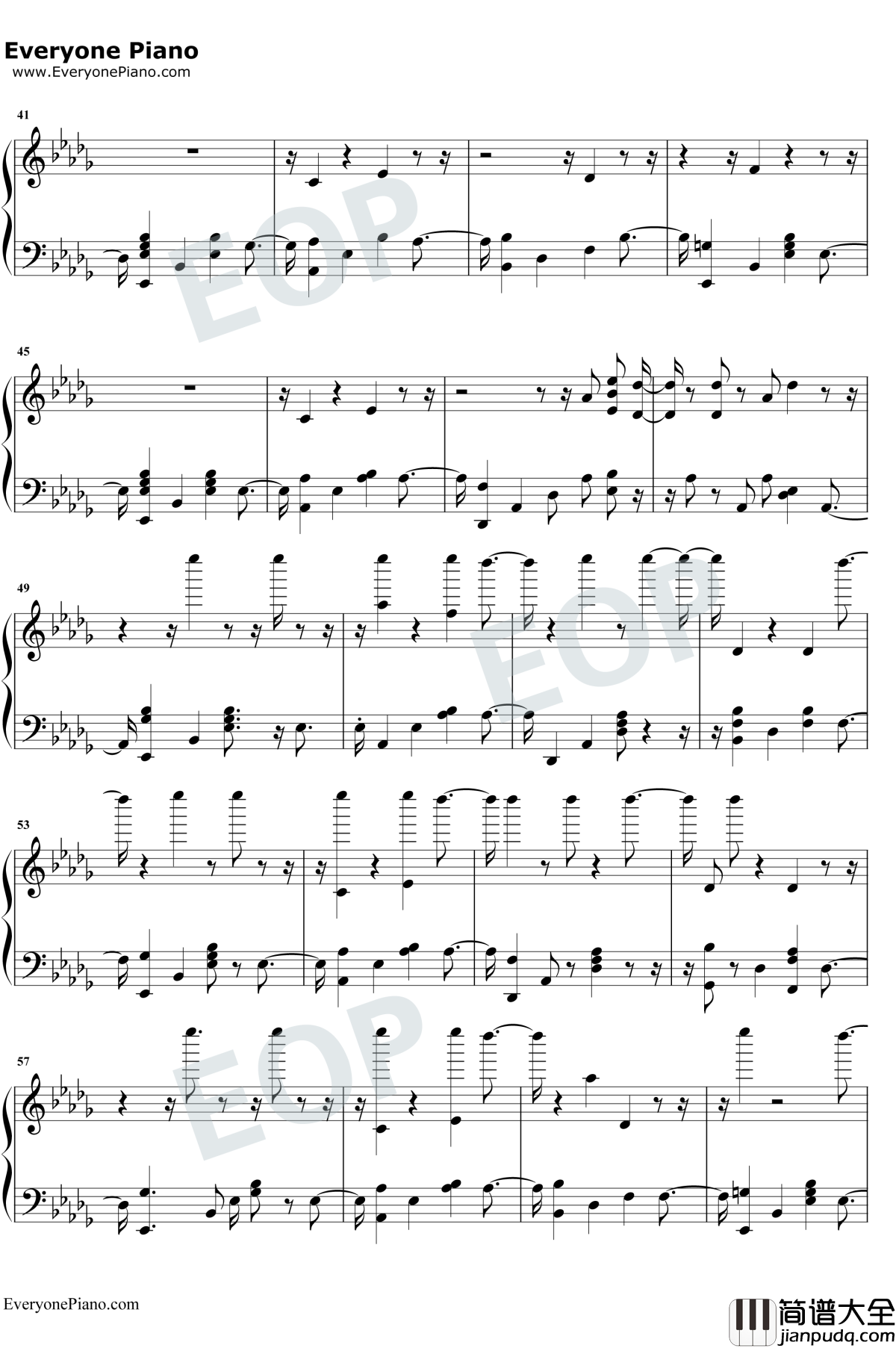 Santa's_Coming_For_Us钢琴谱_Sia/Greg_Kurstin