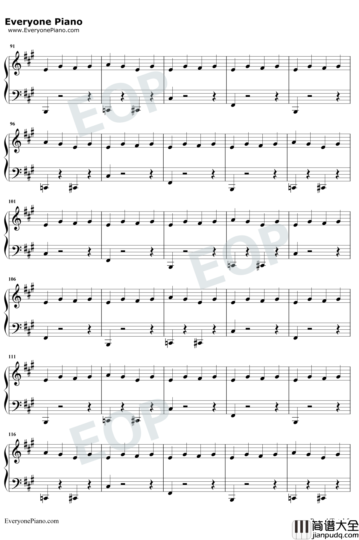 Bank_Account钢琴谱_21_Savage