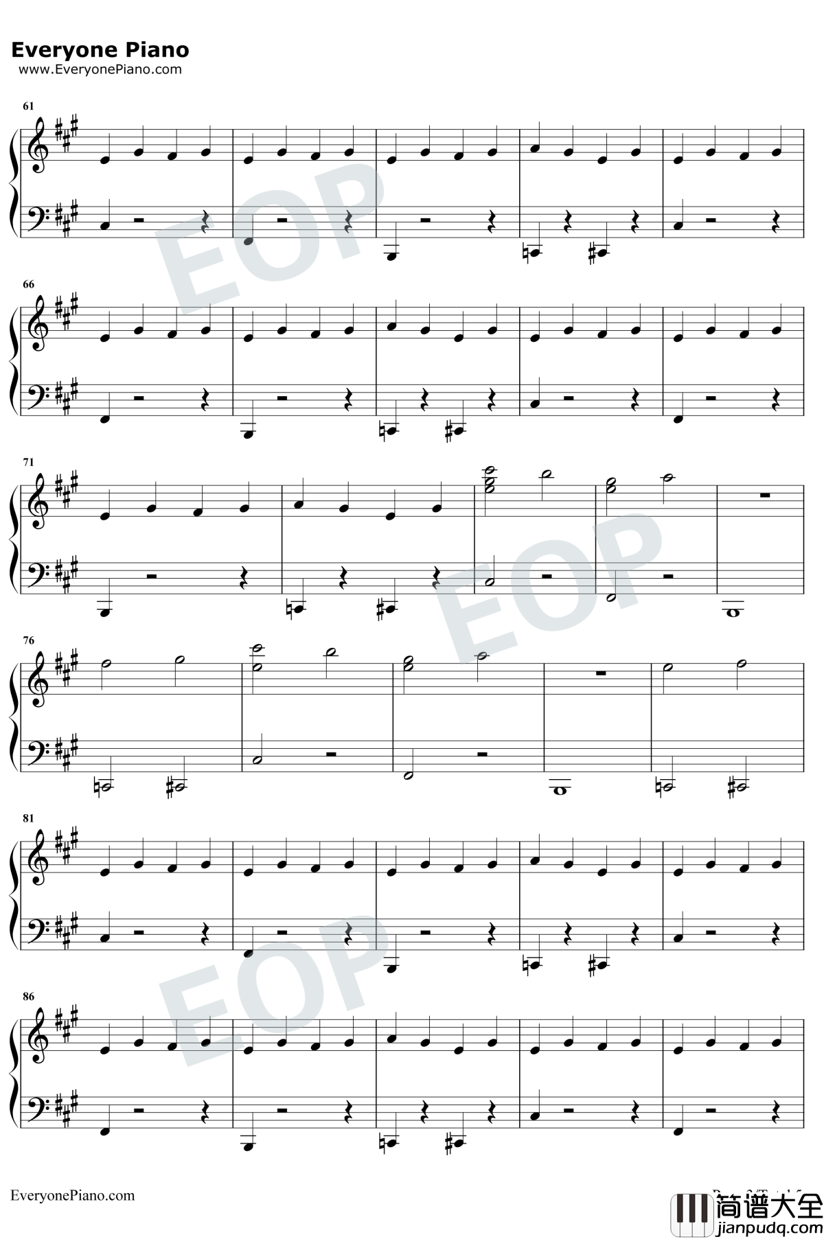 Bank_Account钢琴谱_21_Savage